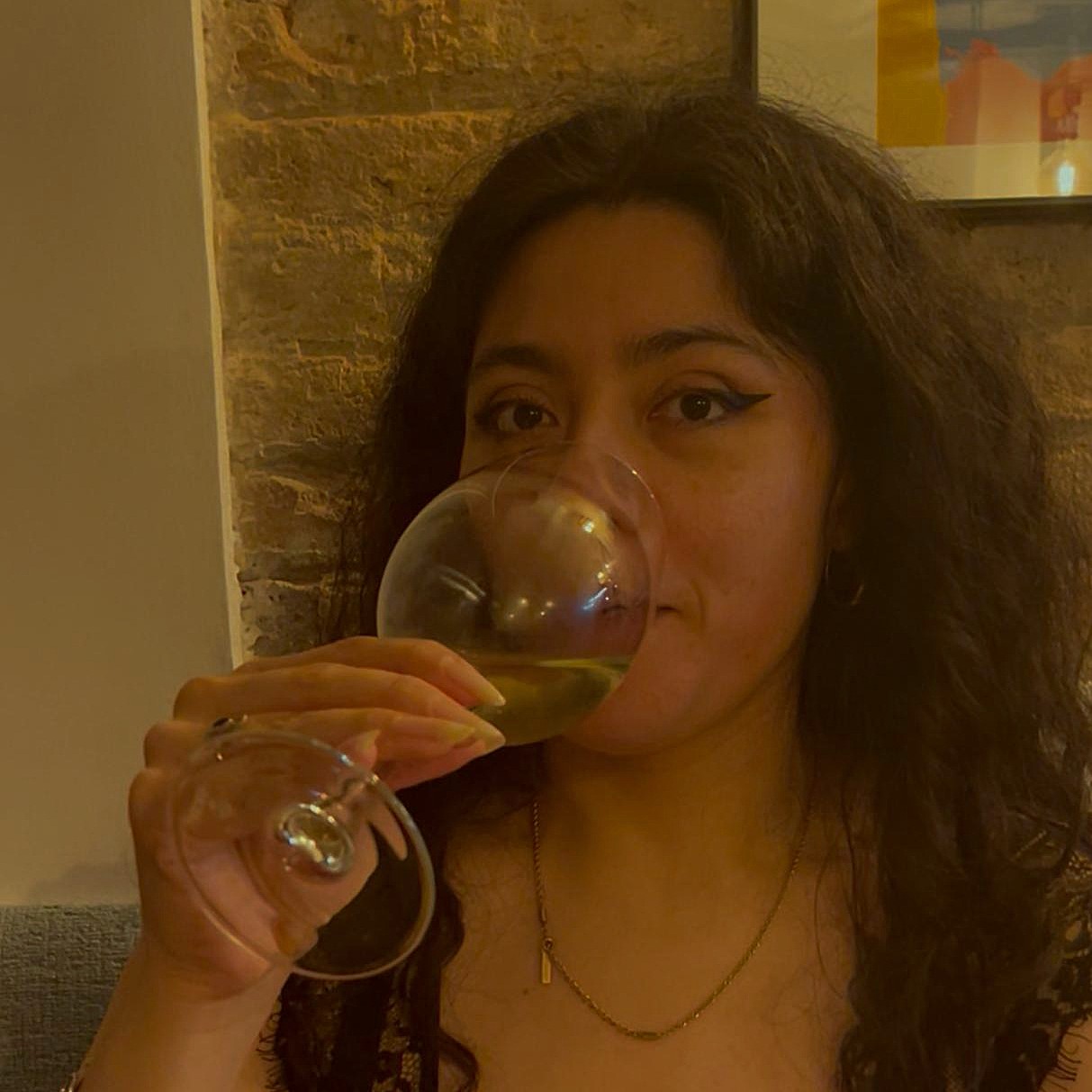 Foto Titaniarex tomando un sorbo de vino
