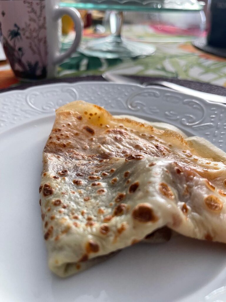 crepa de mantequillay azúcar